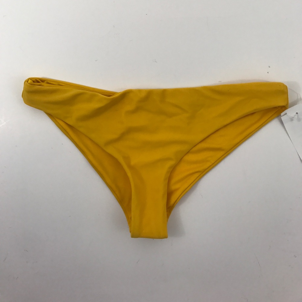 BYRDS OF PARADISE SOLID YELLOW Bikini Bottoms M